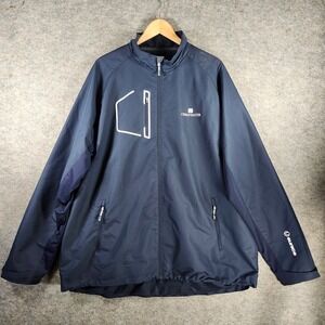 Sunice Crosswater Golf Jacket Mens‎ XXL Navy Blue Full Zip Windbreaker Athletic